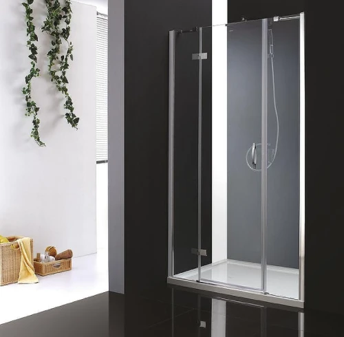 Душевая дверь Cezares Bergamo 175 L BERGAMO-W-B-13-80+60/40-C-Cr-L профиль Хром стекло прозрачное