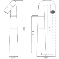 Смеситель для раковины Haiba HB11813 Хром латунь