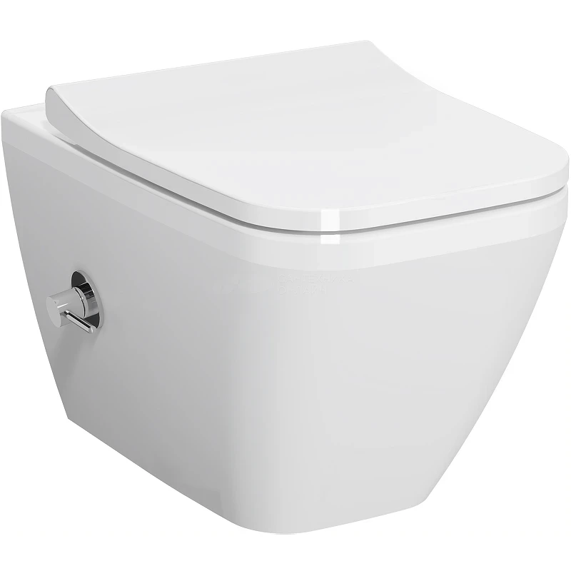 Унитаз Vitra Integra Square 7082B003-7209 подвесной без сиденья фарфор подвесной