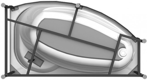 Акриловая ванна Radomir Vannesa София 169х99 L 2-01-0-1-1-223 Белая без гидромассажа