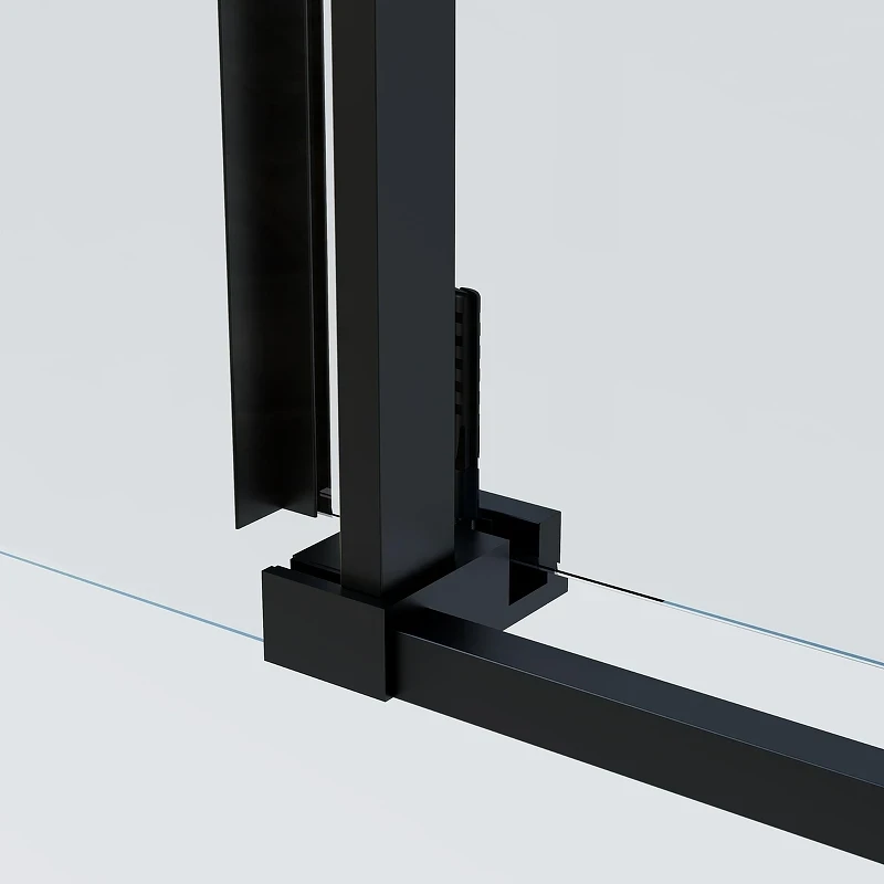 Душевой уголок Vincea Soft 2 110x90 VSR-3SO29011CLB профиль Черный стекло прозрачное
