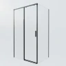 Душевой уголок Vincea Soft 2 110x90 VSR-3SO29011CLB профиль Черный стекло прозрачное