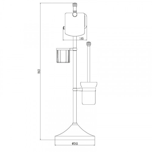 Напольная стойка Savol S-0Y580A цвет Хром