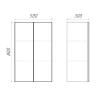 Подвесной шкаф Comforty 50 00-00017833 цвет Белый глянцевый