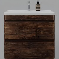 Тумба под раковину Style Line Атлантика 70 Люкс Plus СС-00002340 подвесная Старое дерево МДФ / ЛДСП