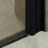Душевая дверь Maybah Glass MGD-433-6 800х1980 двустворчатая на монопетлях Черный стекло бронзовое матовое