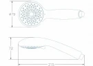Душевая система Aquanet Static 2.13 257169 Хром латунь встраиваемый