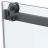 Душевая дверь Vincea Como Soft 110 VDS-1CS110CLGM профиль Вороненая сталь стекло прозрачное