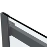 Душевая дверь Vincea Como Soft 110 VDS-1CS110CLGM профиль Вороненая сталь стекло прозрачное