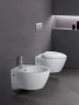Комплект унитаза AM.PM Spirit FlashClean C701700WH+C707857WH с сиденьем Микролифт и инсталляцией Jacob Delafon E29025-NF+E4316-CP с клавишей смыва Хром фарфор подвесной
