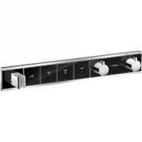 Смеситель для душа Hansgrohe RainSelect 15357600 с термостатом Черный Хром латунь встраиваемый