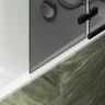Шторка для ванны Maybah Glass MGV-660-6 690х1400 поворотная с добором Черный стекло графитовое матовое