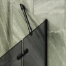 Шторка для ванны Maybah Glass MGV-660-6 690х1400 поворотная с добором Черный стекло графитовое матовое