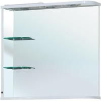 Зеркало Bellezza Рио 70 L 4613611062013 с подсветкой Белое МДФ / ЛДСП, стекло