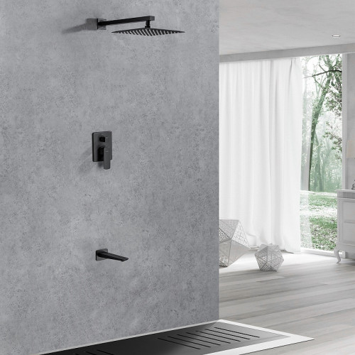 Смеситель для душа Allen Brau Infinity 5.21014-31 Черный матовый латунь встраиваемый