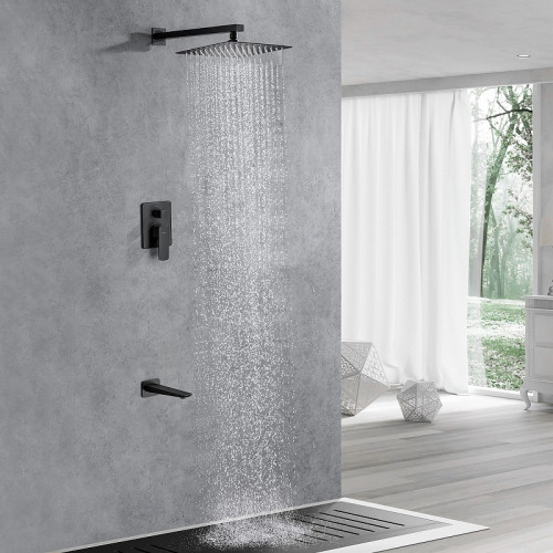 Смеситель для душа Allen Brau Infinity 5.21014-31 Черный матовый латунь встраиваемый