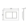 Комплект унитаза BelBagno Uno BB3105CHR/SC с инсталляцией Tece Base 9400413 с сиденьем Микролифт и Белой клавишей смыва фаянс подвесной