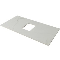 Столешница Opadiris Луиджи 90 00-00005736 Белый мрамор искусственный камень (литьевой мрамор)