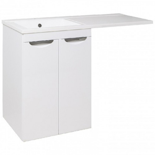 Тумба под раковину Runo Лира 120 УТ000003443 Белая МДФ / ЛДСП