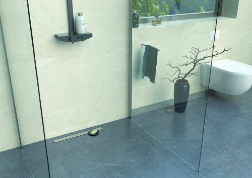 Душевой лоток Bettoserb Frameless Line 65 13701231 с решеткой Хром матовый / под плитку