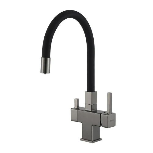 Смеситель для кухни Gappo G4395-39 цвет Оружейная сталь Черный