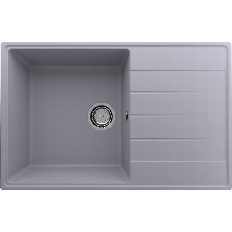 Кухонная мойка Ulgran Quartz Prima 780-05 Бетон искусственный камень (литьевой мрамор) встраиваемый