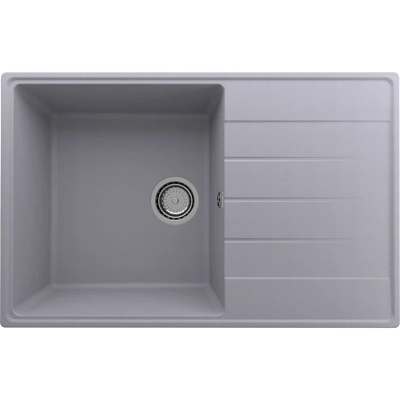 Кухонная мойка Ulgran Quartz Prima 780-05 Бетон искусственный камень (литьевой мрамор) встраиваемый