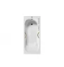 Чугунная ванна Vinsent Veron Aura 180x80 VAU1808045H/VH0015GD цвет Белый с дугообразными золотыми ручками