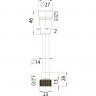 Душевой шланг Bossini Cromolux New A00258C.073 Черный матовый
