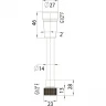 Душевой шланг Bossini Cromolux New A00258C.073 Черный матовый