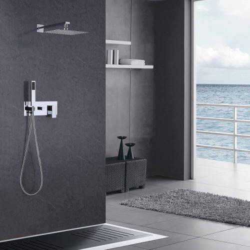 Душевая система Abber Daheim AF8218 Хром латунь встраиваемый