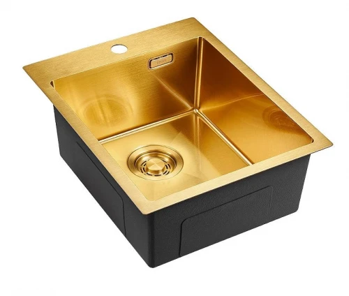 Кухонная мойка Emar PVD 41 EMB-128A PVD цвет Nano Golden