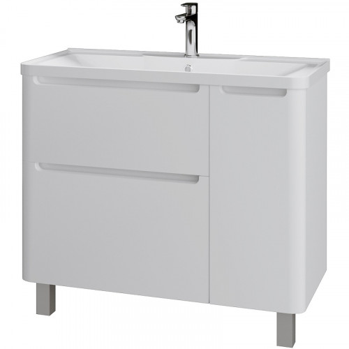 Тумба под раковину Grossman Адель 100 1010002 Белая МДФ / ЛДСП