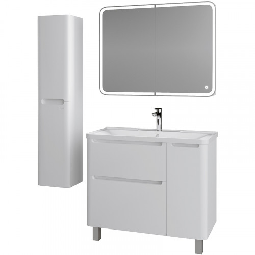 Тумба под раковину Grossman Адель 100 1010002 Белая МДФ / ЛДСП