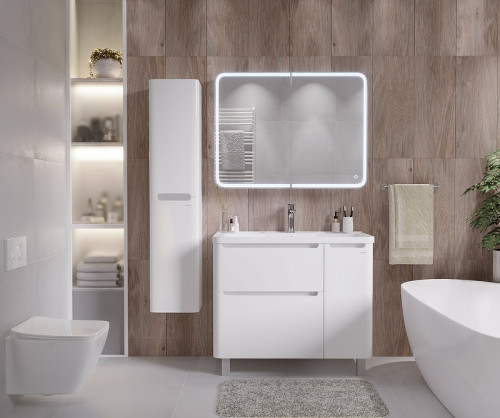 Тумба под раковину Grossman Адель 100 1010002 Белая МДФ / ЛДСП