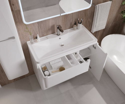 Тумба под раковину Grossman Адель 100 1010002 Белая МДФ / ЛДСП