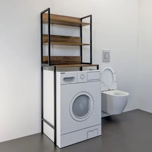 Стеллаж Comforty 65 00-00011201 над стиральной машиной Дуб темно-коричневый МДФ / ЛДСП