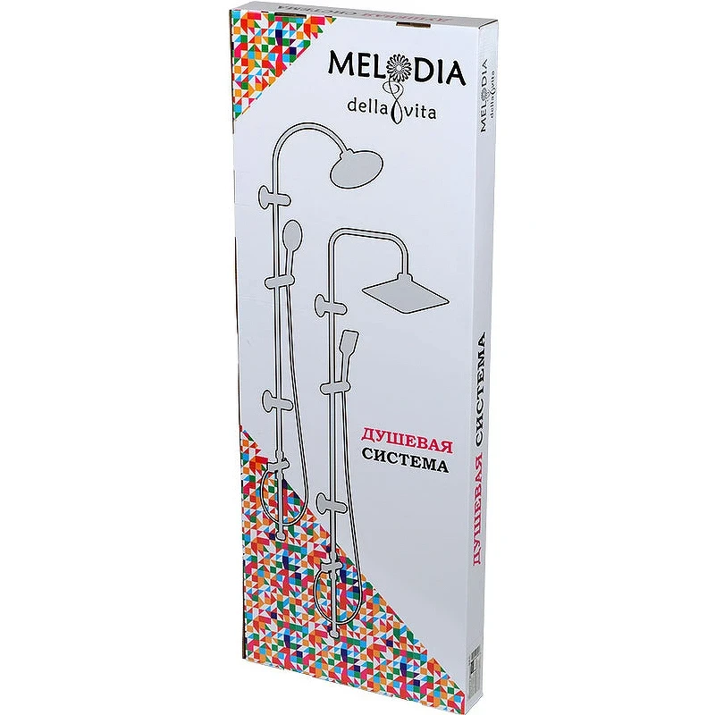 Душевая система Melodia della vita Square MSC00101C Хром