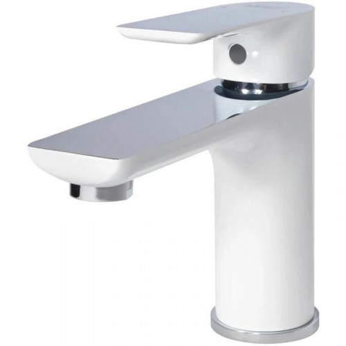 Смеситель для раковины Grocenberg GB2009WC Белый Хром