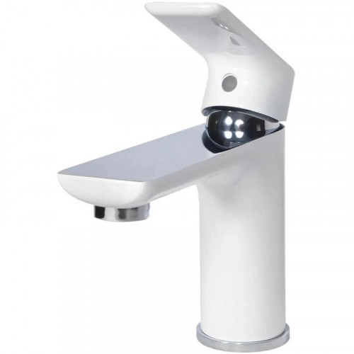 Смеситель для раковины Grocenberg GB2009WC Белый Хром