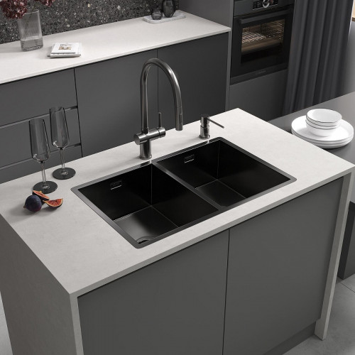 Смеситель для кухни Reflexion Lago RX9904BL цвет Оружейная сталь