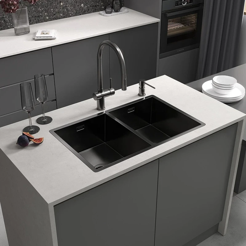 Смеситель для кухни Reflexion Lago RX9904BL цвет Оружейная сталь
