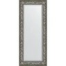 Зеркало Evoform Exclusive 139х59 BY 3520 с фацетом в багетной раме - Византия серебро 99 мм стекло