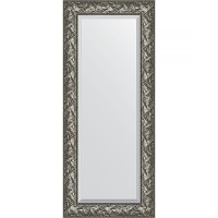 Зеркало Evoform Exclusive 139х59 BY 3520 с фацетом в багетной раме - Византия серебро 99 мм стекло
