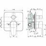 Смеситель для душа Ideal Standard Cerafine Model D A7189AA Хром латунь встраиваемый