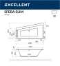 Акриловая ванна Excellent Sfera Slim 170x100 L WAEX.SFL17S.SOFT.GL с гидромассажем