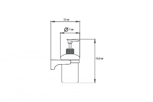 Дозатор для жидкого мыла Ekko E3427 цвет Бронза