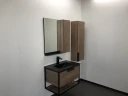 Тумба с раковиной Comforty Бонн 75 00-00001936 подвесная Дуб темный МДФ / ЛДСП