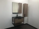 Тумба с раковиной Comforty Бонн 75 00-00001936 подвесная Дуб темный МДФ / ЛДСП