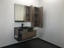 Тумба с раковиной Comforty Бонн 75 00-00001936 подвесная Дуб темный МДФ / ЛДСП